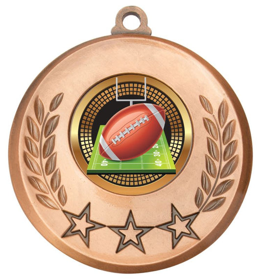 MSH155B Laurel Medal Gridiron Bronze 5.2cm