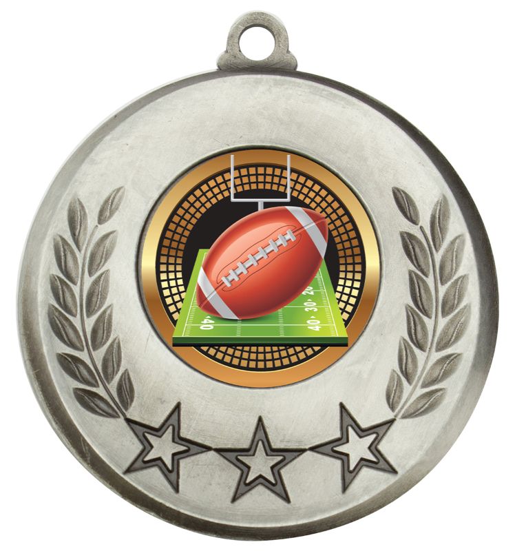 MSH155S Laurel Medal Gridiron Silver 5.2cm