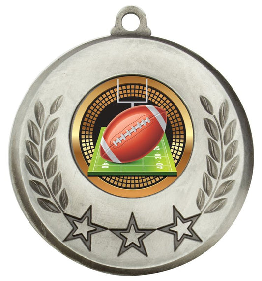 MSH155S Laurel Medal Gridiron Silver 5.2cm