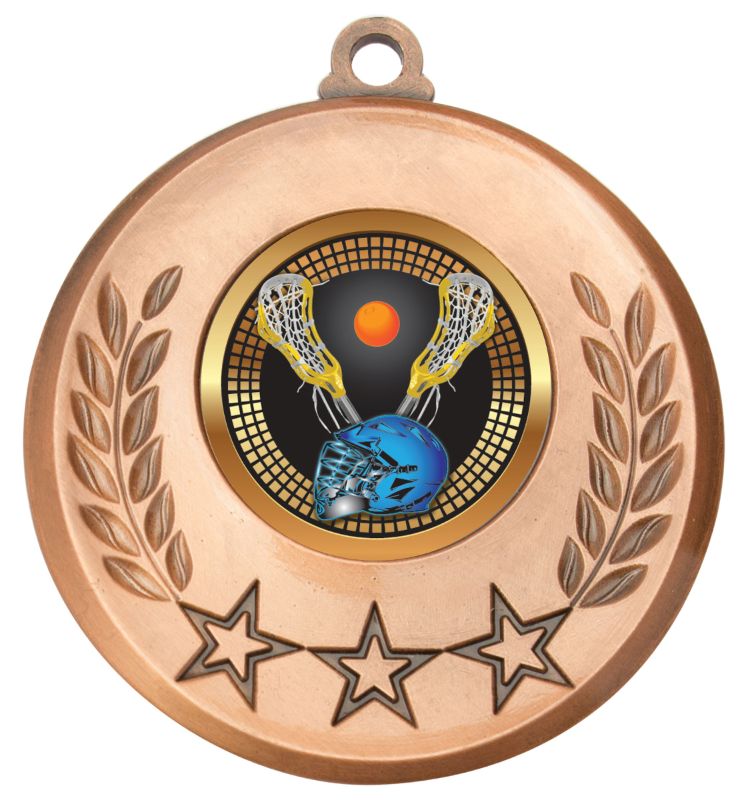 MSH163B Laurel Medal Lacrosse Bronze 5.2cm