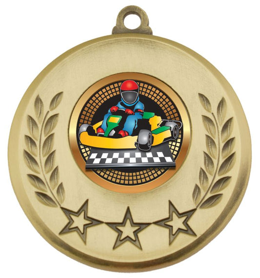 MSH165G Laurel Medal Go Kart Gold 5.2cm