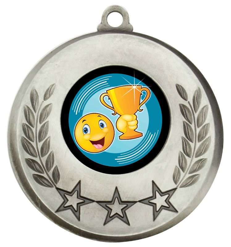 MSH190S Laurel Smiley Cup Silver 5.2cm