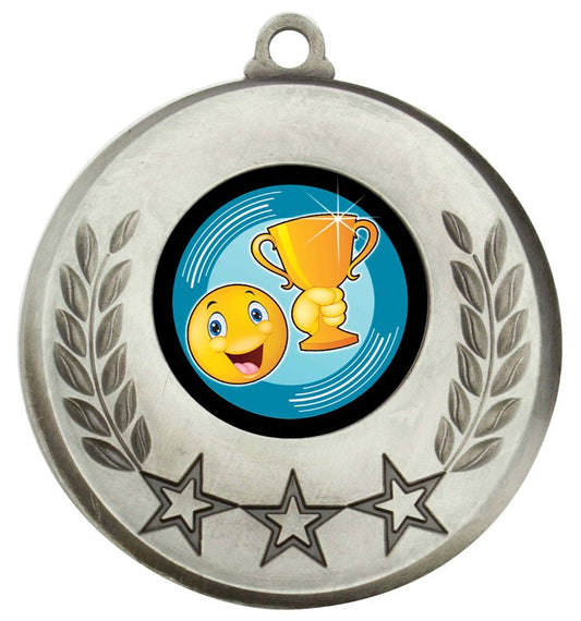 MSH190S Laurel Smiley Cup Silver 5.2cm