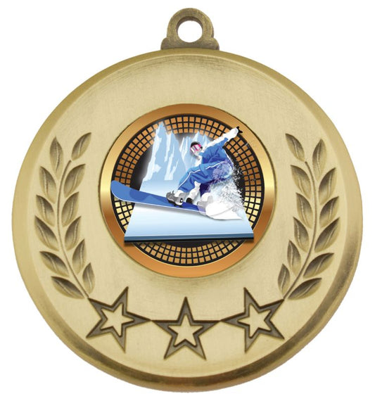 MSH192G Laurel Medal Snowboard Gold 5.2cm