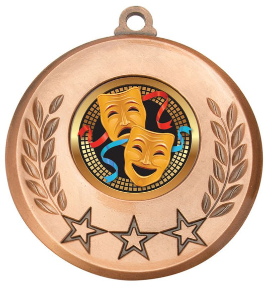 MSH194B Laurel Medal Drama Bronze 5.2cm