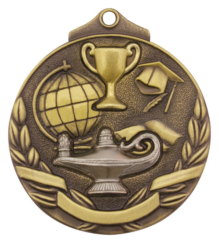 MT905G Academic Two Tone Gold Medal 5cm