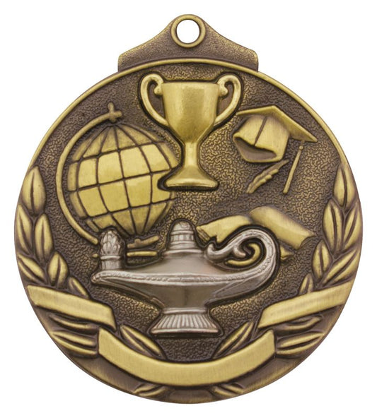 MT905G Academic Two Tone Gold Medal 5cm