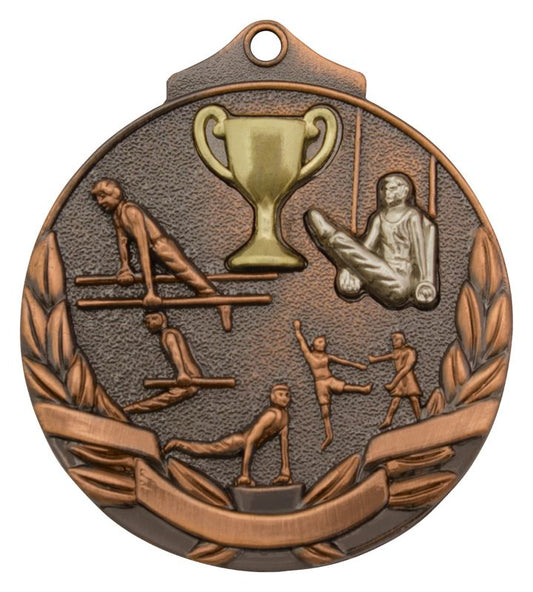 MT914B Gymnastics Two Tone Bronze Medal 5cm