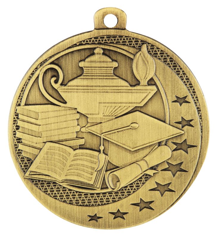 MW905G Academic Wayfare Medal Gold 5cm