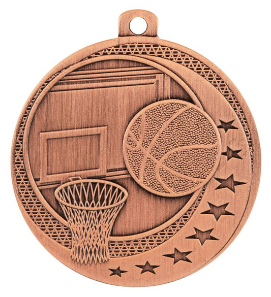 MW907B Basketball Wayfare Medal Bronze 5cm