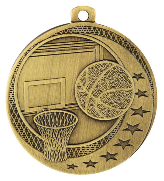 MW907G Basketball Wayfare Medal Gold 5cm