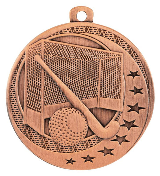 MW929B Hockey Wayfare Medal Bronze 5cm