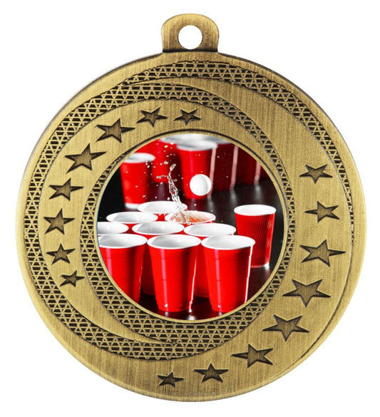 MW950G-Beer Pong Medal Gold 5cm