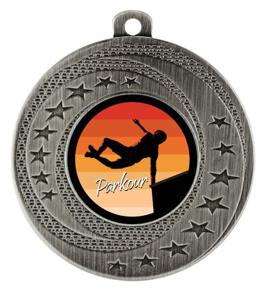 MW950S-Parkour Medal Silver 5cm