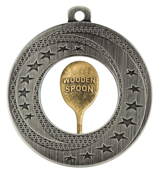 MW950S-Wooden Spoon Medal Silver 5cm