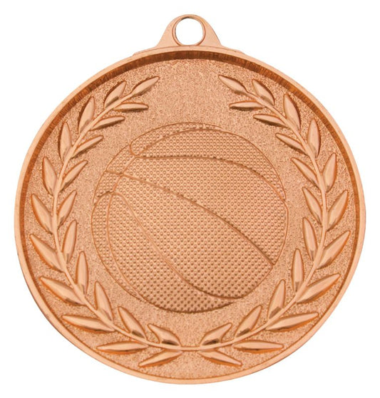 MX907B Basketball Classic Wreath Bronze Medal 5cm