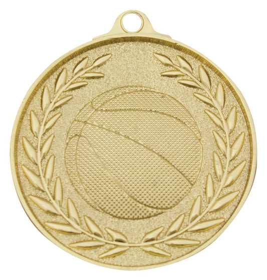 MX907G Basketball Classic Wreath Gold Medal 5cm