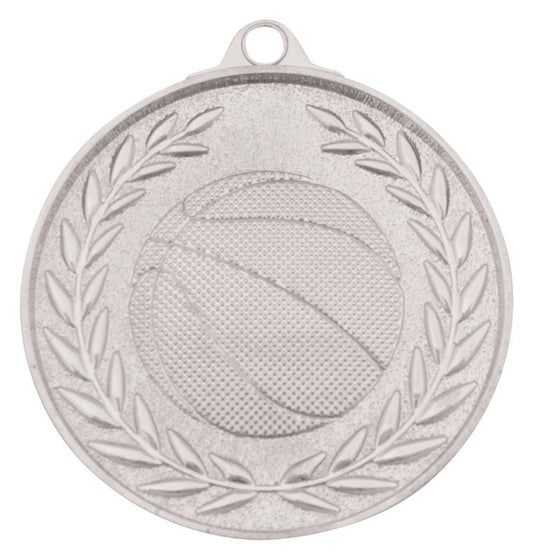 MX907S Basketball Classic Wreath Silver Medal 5cm
