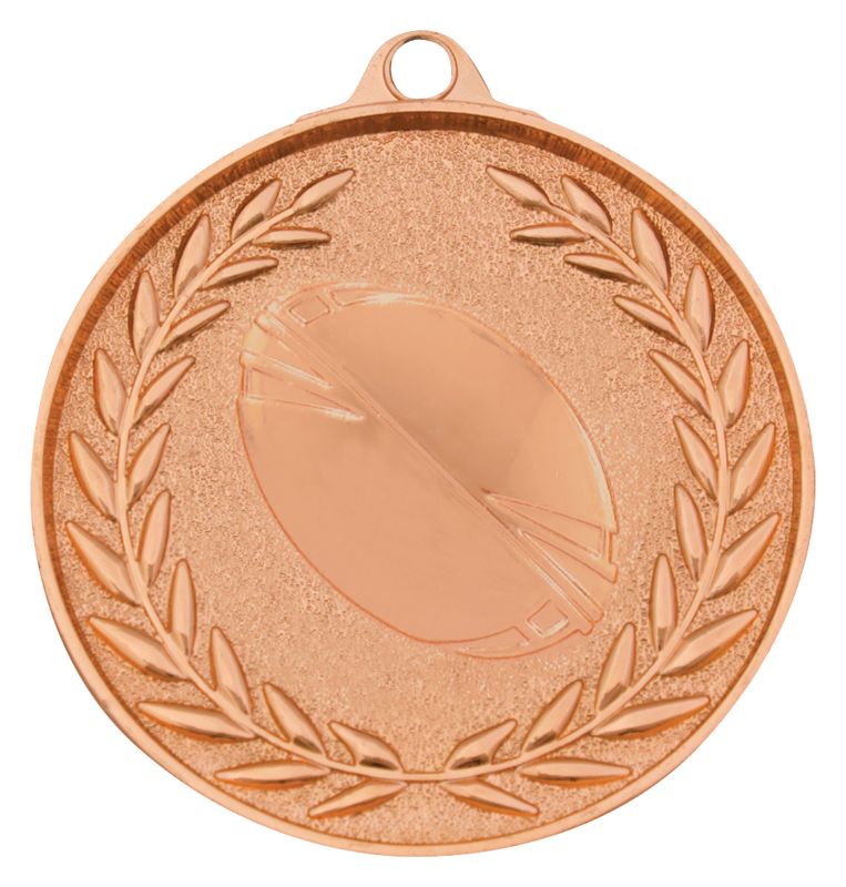 MX913B Rugby League Classic Wreath Bronze Medal 5cm