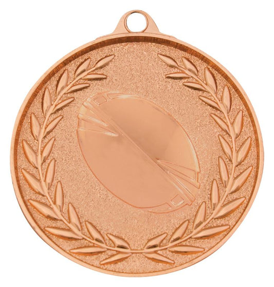 MX913B Rugby League Classic Wreath Bronze Medal 5cm