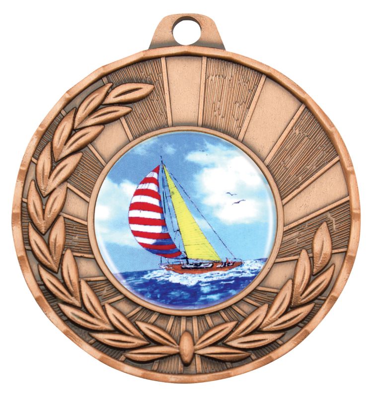 MY101B-K147 Sailing Bronze Medal 5cm