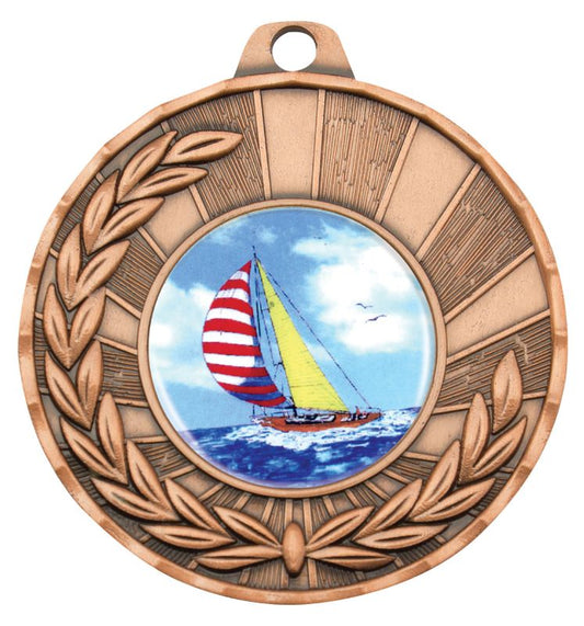 MY101B-K147 Sailing Bronze Medal 5cm