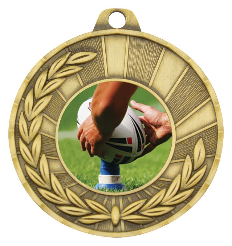 MY101G-C132 Rugby Gold Medal 5cm