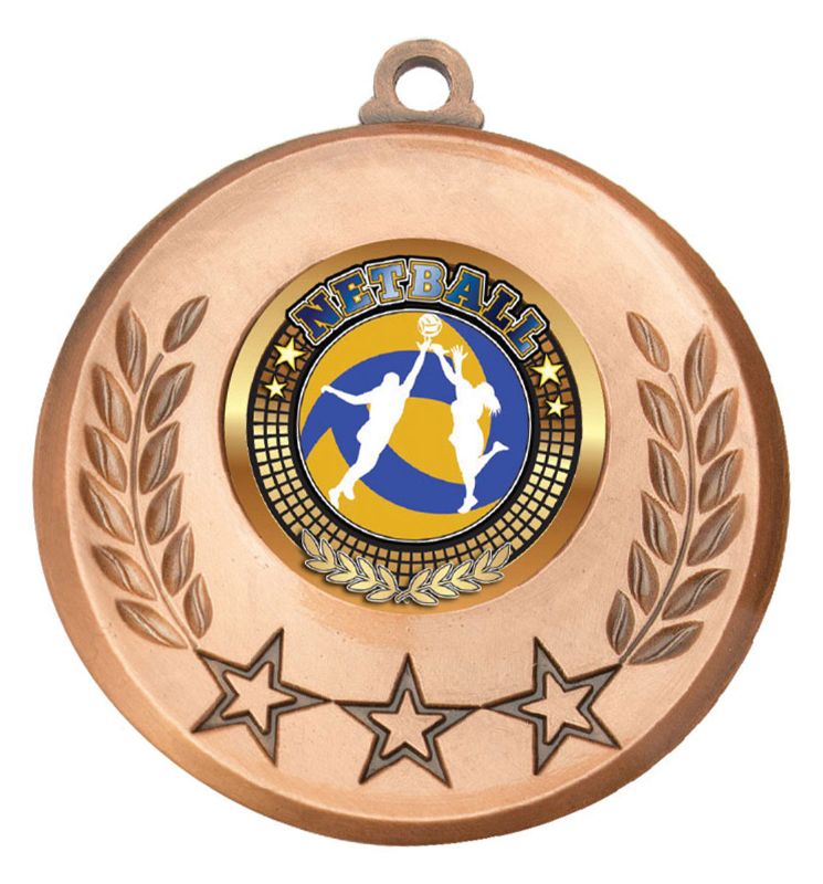 MY103B-B37 Netball Bronze Medal 5.2cm
