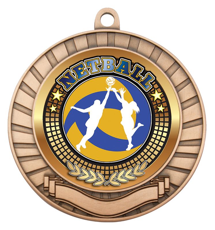 MY201B-B37 Netball Bronze Medal 7cm