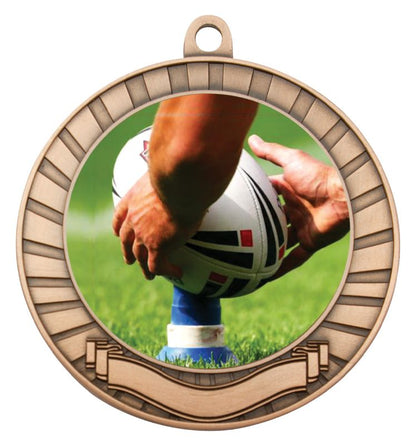 MY201B-C132 Rugby Bronze Medal 7cm