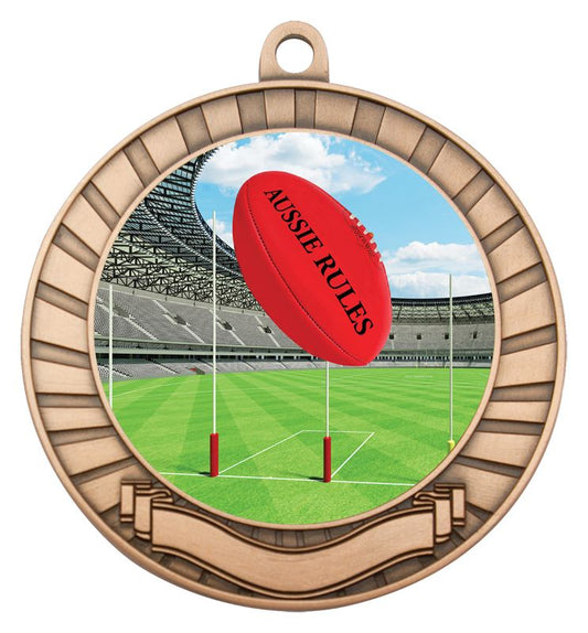 MY201B-C882 Footy Bronze Medal 7cm
