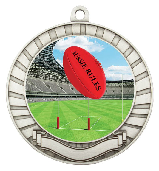 MY201S-C882 Footy Silver Medal 7cm
