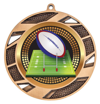 MY202B-B39 Rugby Bronze Medal 7cm