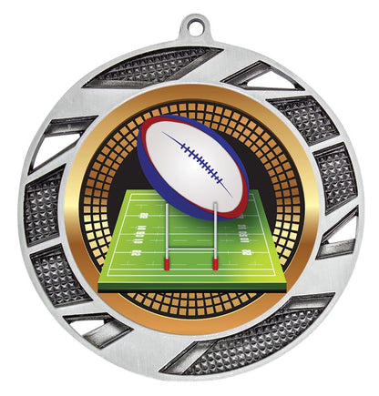MY202S-B39 Rugby Silver Medal 7cm