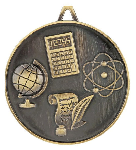 MY505G Scholarship Medal Academic Gold 6.2cm