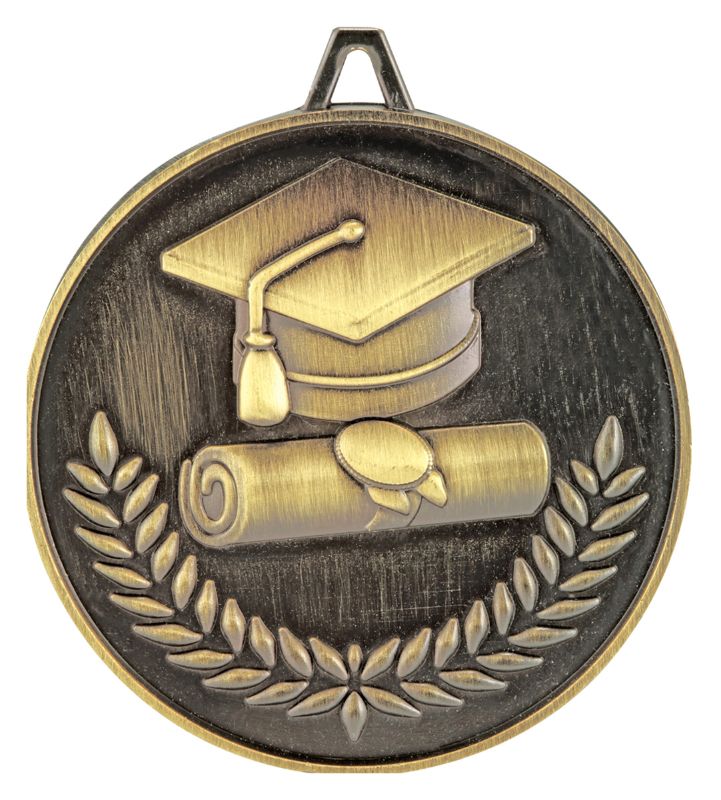 MY520G Scholarship Medal Graduation Gold 6.2cm