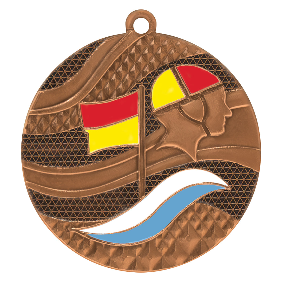 MY657 Mosaic Lifesaving Medal 50mm