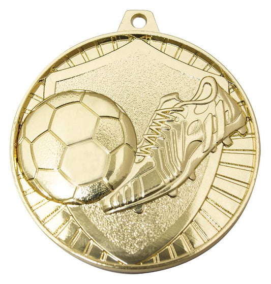 MY804G Football Shield Medal Gold 5.2cm
