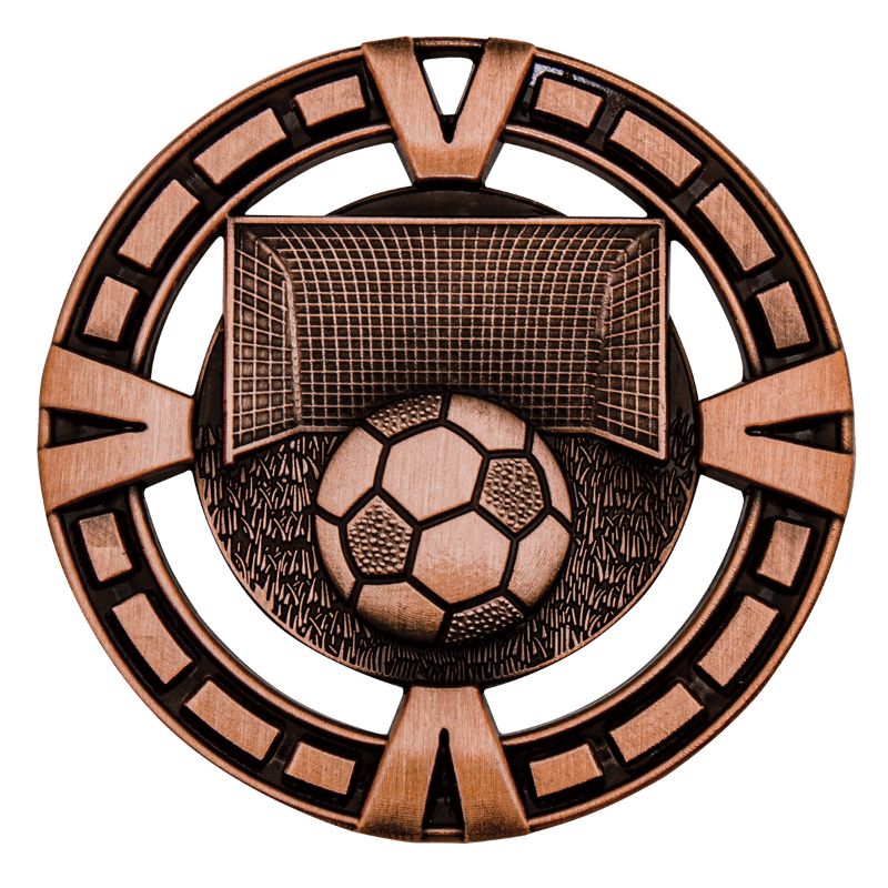 MY904B Football Varsity Medal Bronze 6.5cm