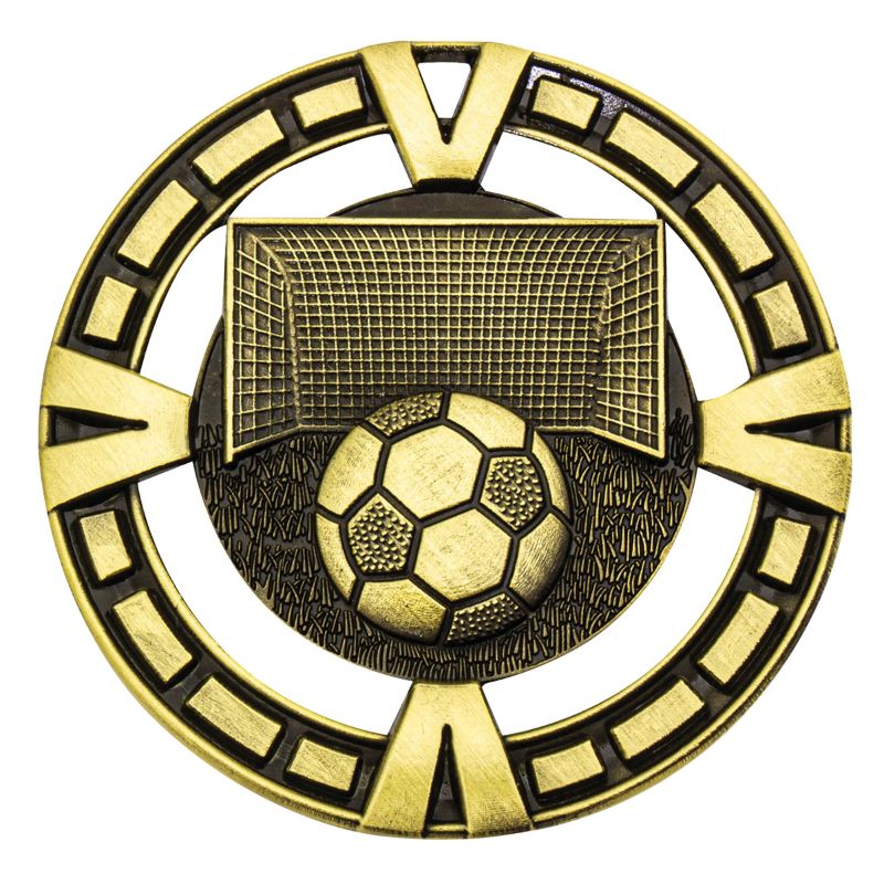 MY904G Football Varsity Medal Gold 6.5cm