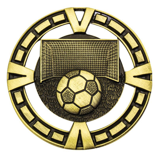 MY904G Football Varsity Medal Gold 6.5cm