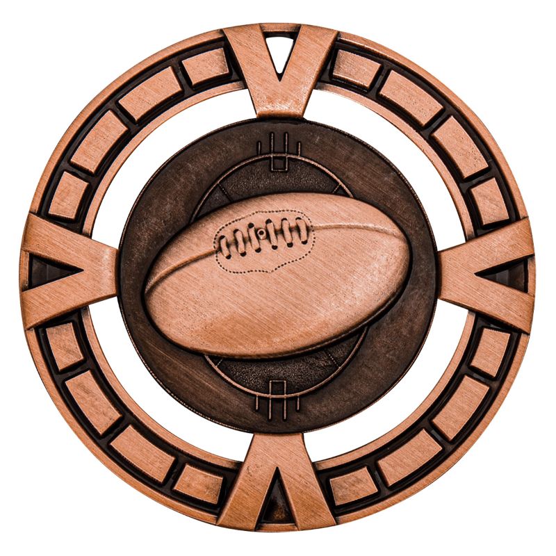 MY912B Aussie Rules Varsity Medal Bronze 6.5cm