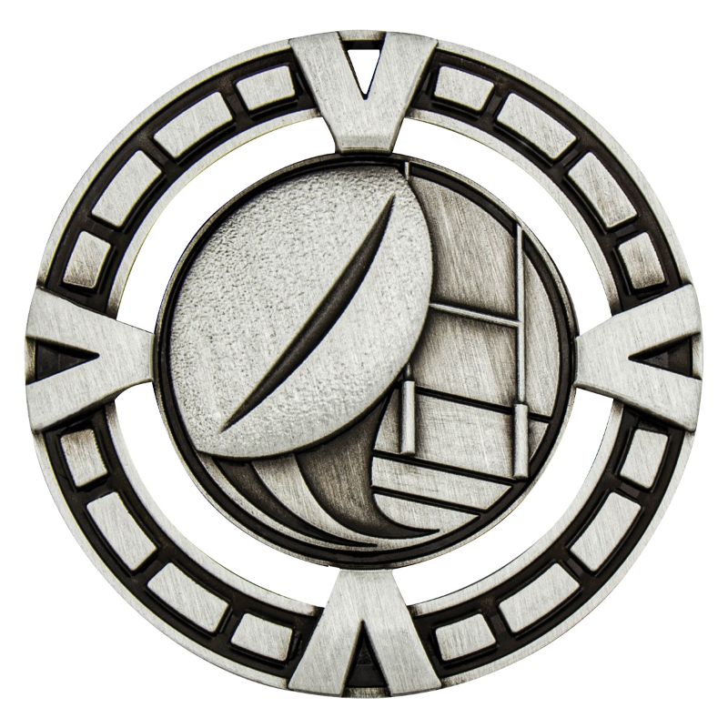 MY913S Rugby Varsity Medal Silver 6.5cm