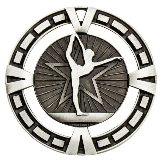 MY914S Gymnastics Varsity Medal Silver 6.5cm