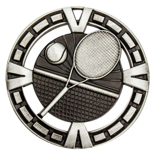 MY918S Tennis Varsity Medal Silver 6.5cm