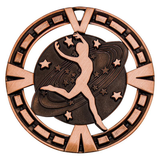 MY932B Dance Varsity Medal Bronze 6.5cm
