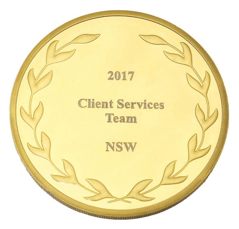 MZ50G Laurel Presentation Medal in Case 6cm