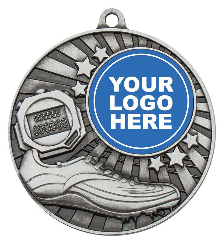 MZ601S Impact Medal Athletics Silver 5cm