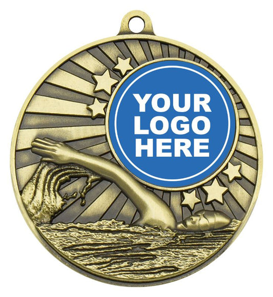MZ602G Impact Medal Swim Gold 5cm