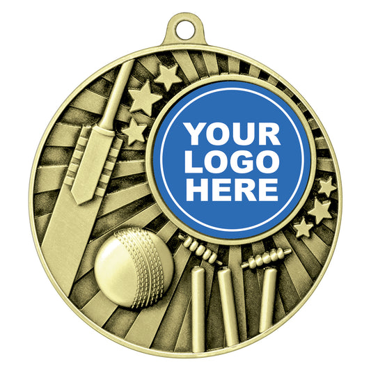 MZ614 Impact Medal - Cricket 50mm